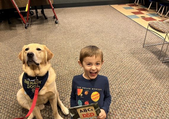 Read to a Dog at the Library